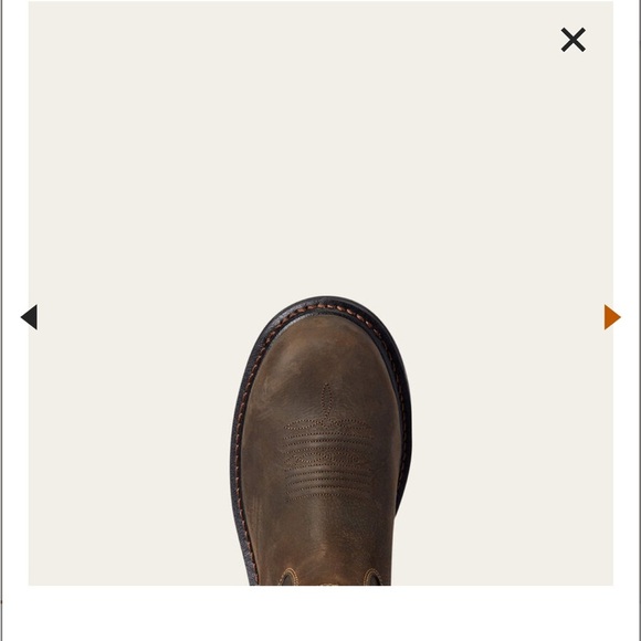 Ariat men’s work hog XT tumbleweed H2O carbon toe work boot 15 D iron coffee - Picture 4 of 10